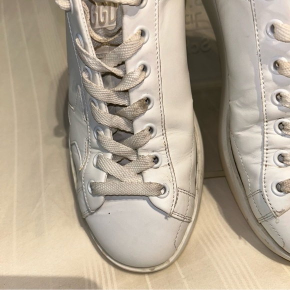 Golden Goose White Pure Star Sneakers - Picture 5 of 11